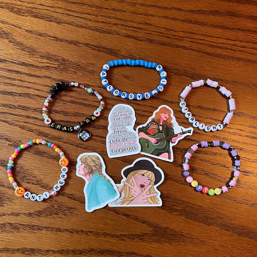 Taylor Swift Eras Tour Bracelets & Stickers